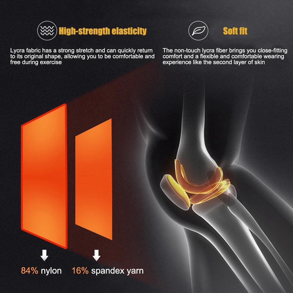 1Pcs Knee Pads Honeycomb Short Support For Youth Adults,Basketball Knee Guard Brace Compression Sleeve For Bike Sports