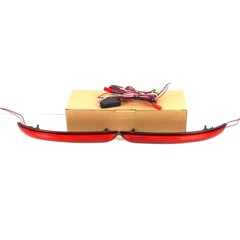 1 пара светодиодных отражателей, задняя противотуманная фара, задний бампер, стоп-сигнал для Toyota kijang Innova 2015 2016 2017