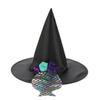 Винтажная шляпа ведьмы, портативный реквизит для косплея, фестивальное украшение, шляпа магической академии