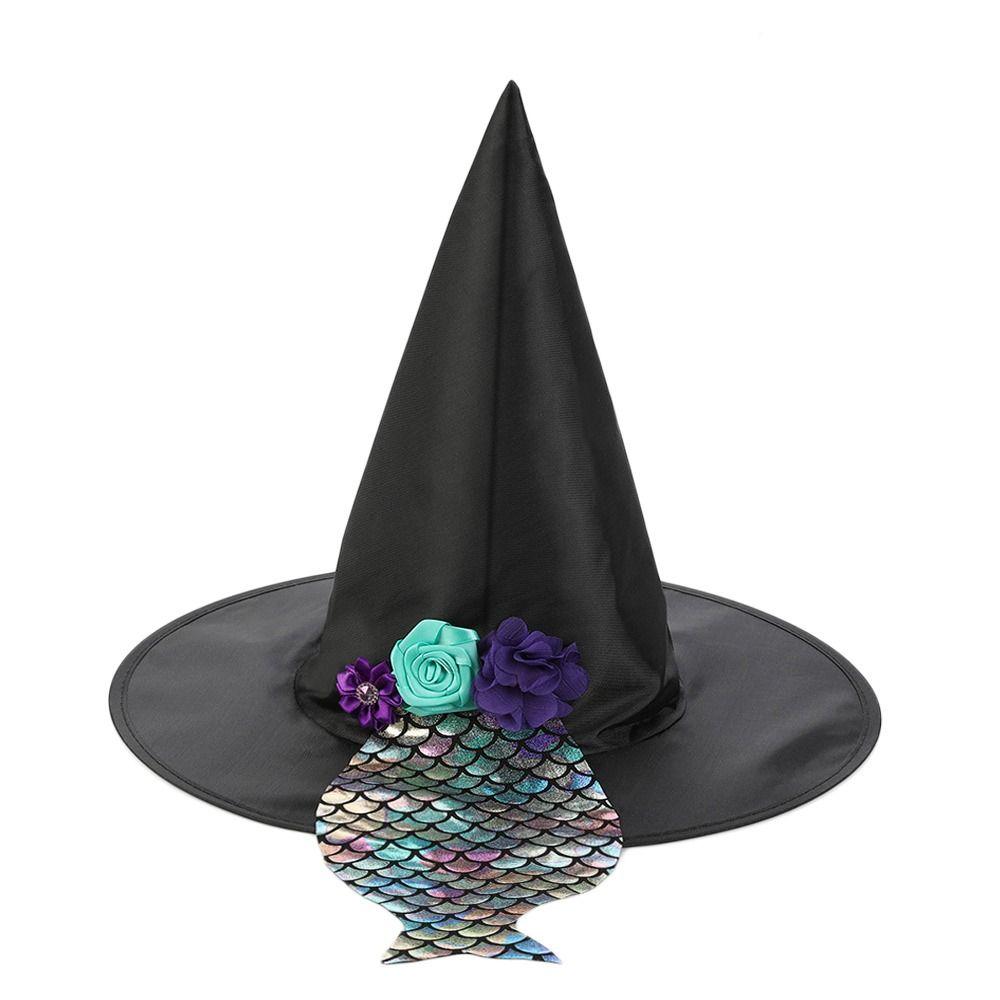Винтажная шляпа ведьмы, портативный реквизит для косплея, фестивальное украшение, шляпа магической академии