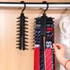 20 Row Belt Storage Rack Men's Tie Adjustable Tie Hanger Rack Closet Holder Household Organizer Racks
