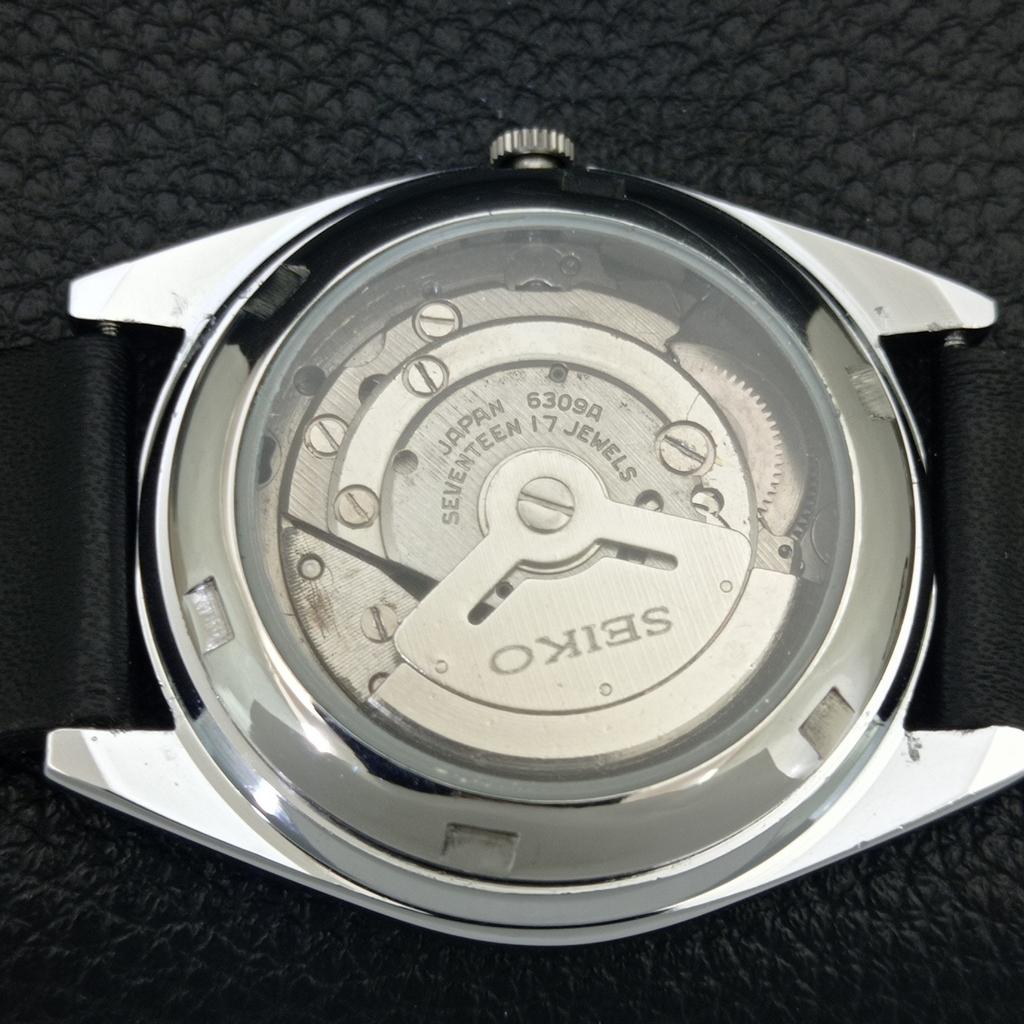 АВТОМАТИЧЕСКИЕ ВОССТАНОВЛЕННЫЕ SEIKO 6309A ЯПОНИЯ МУЖСКИЕ ВИНТАЖНЫЕ БЕЛЫЙ ЦИФЕРБЛАТ ЧАСЫ a443083-1