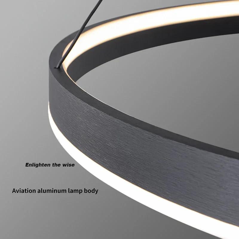 Минималистская белая светодиодная люстра для гостиной, спальни, столовой, кухни, потолочная люстра, освещение, домашний декор