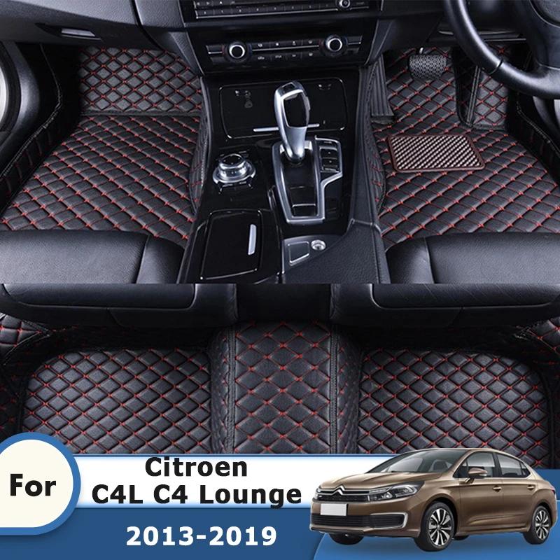 Автомобильный коврик для Citroen C4L C4 Lounge 2018 2017 2016 2015 2014 2013 Ковер Аксессуары для интерьера Водонепроницаемый Автомобильный