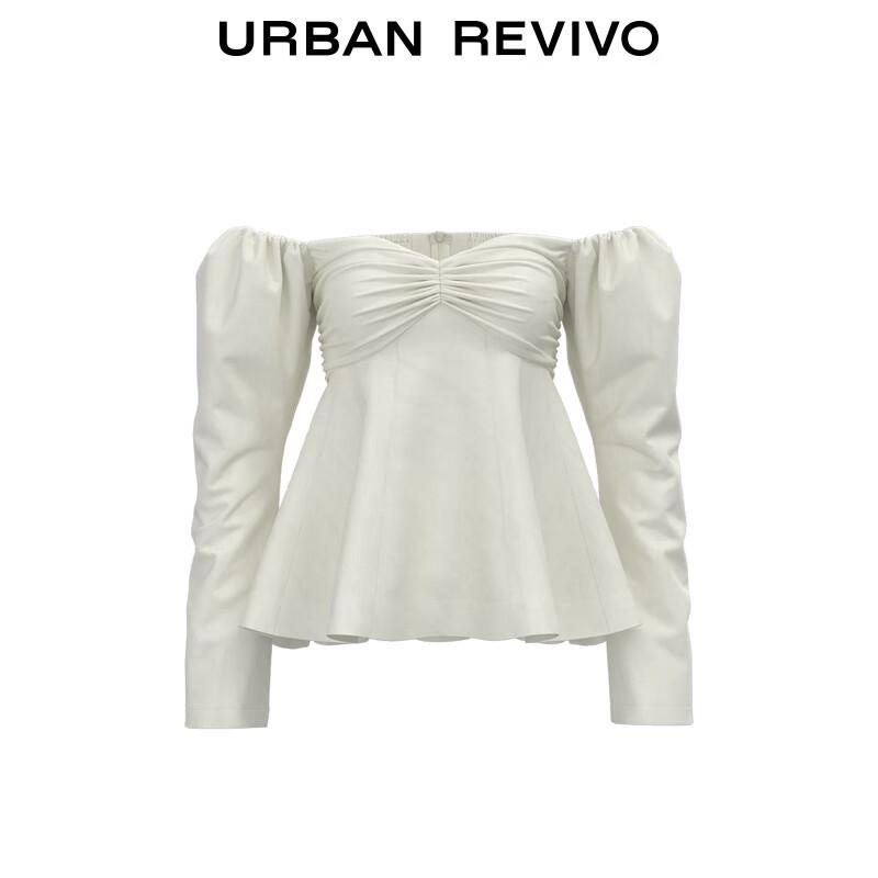 Women's French Style Off-Shoulder Smocked Blouse