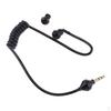 3.5mm Mono Headset Earphone Stereo Air Tube Earpiece Lightweight Black