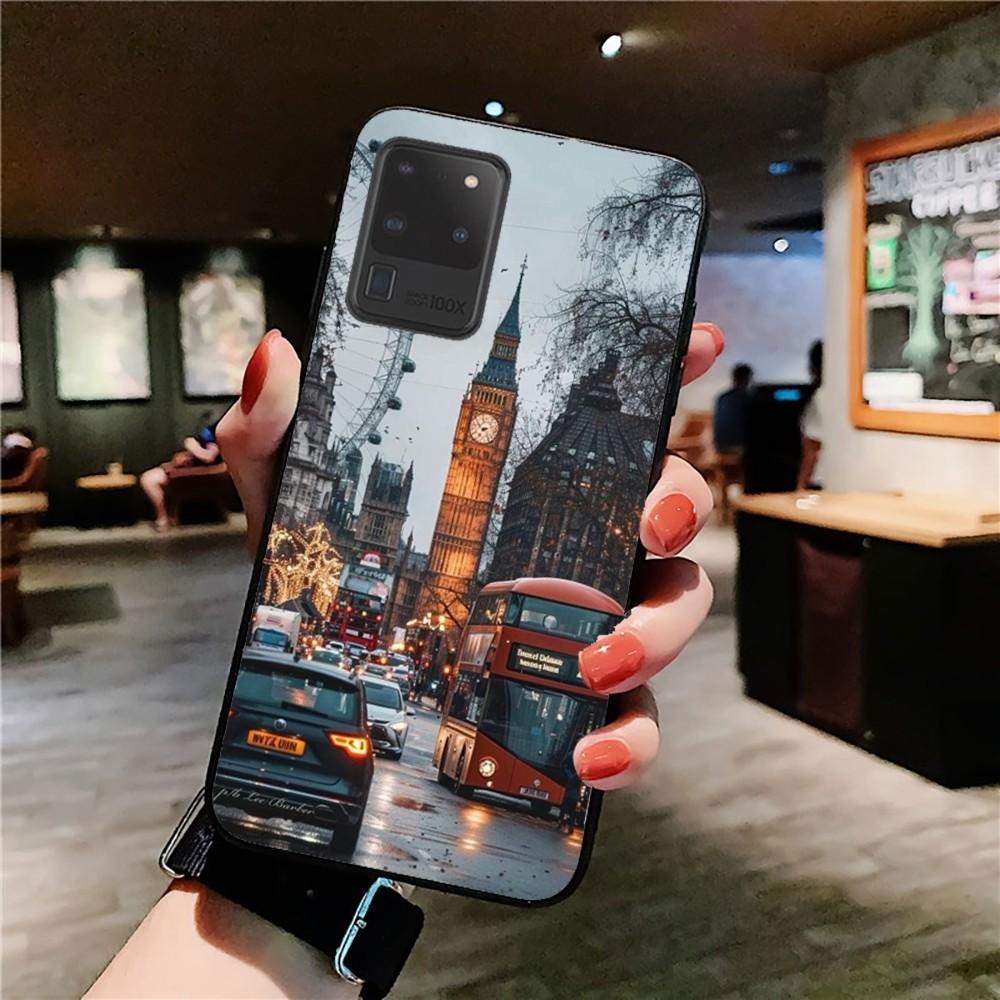 Лондонский Автобус Англия Телефон Чехол для Телефона Для Samsung S 9 10 20 21 22 23 30 23 24 plus lite Ultra FE S10lite Fundas