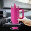 40 Oz Thermal Cup Stainless Steel Tumbler with Flip Straw Leakproof Insulated Travel Mug with Handle for Home Office Car