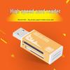 Colorful Aluminum Alloy USB 2.0 High-Speed Mini 4-in-1 Card Reader