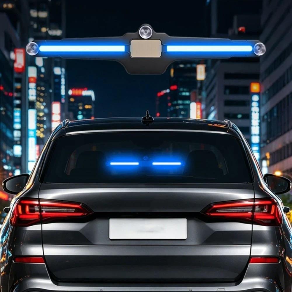 LED Light Solar Powered LED Warning Light Anti-Collision Rear Window Lamp Surrounding Vehicles