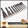 Hand-Forged Old Style Woodworking Chisel Set: Flat, 4-Point, 3-Point Clad Steel Chisels