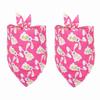 2PCS Cute Pet Supplies Triangular Towel Pet Bibs Neckerchief Easter Dog Bandana Cat Scarf