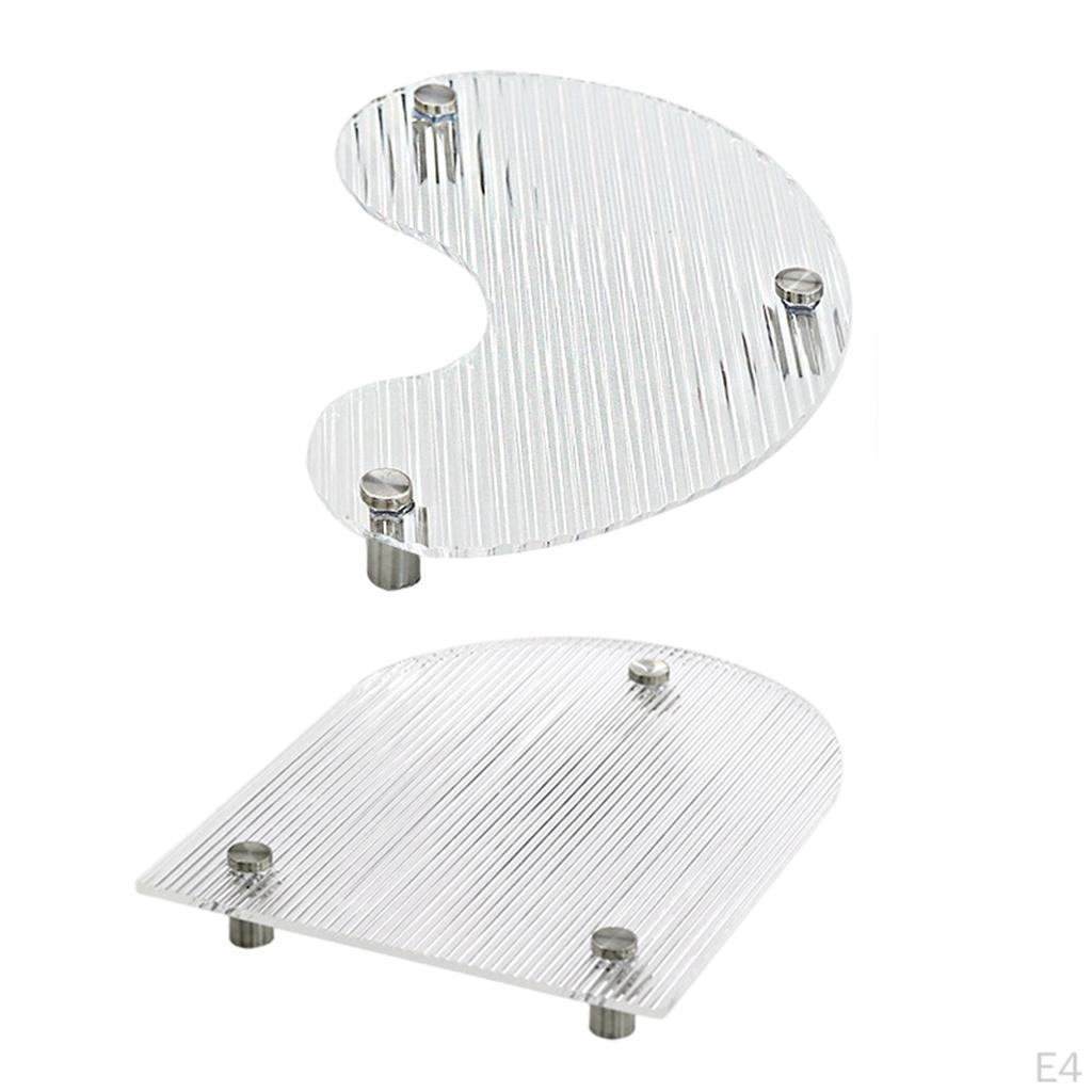 Акриловый прозрачный поднос для подачи Декоративная тарелка Подставка для демонстрации напитков украшений