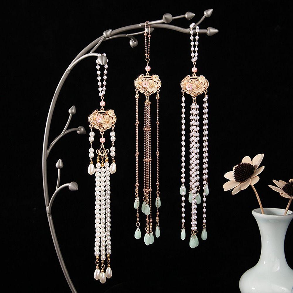 Бабочка Жемчуг Модные Украшения Китайский Стиль Брошь Женщины Ханьфу Орнамент Чеонгсам Аксессуар