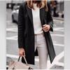 Осенне-зимнее длинное шерстяное женское пальто большого размера и пальто качественные товары