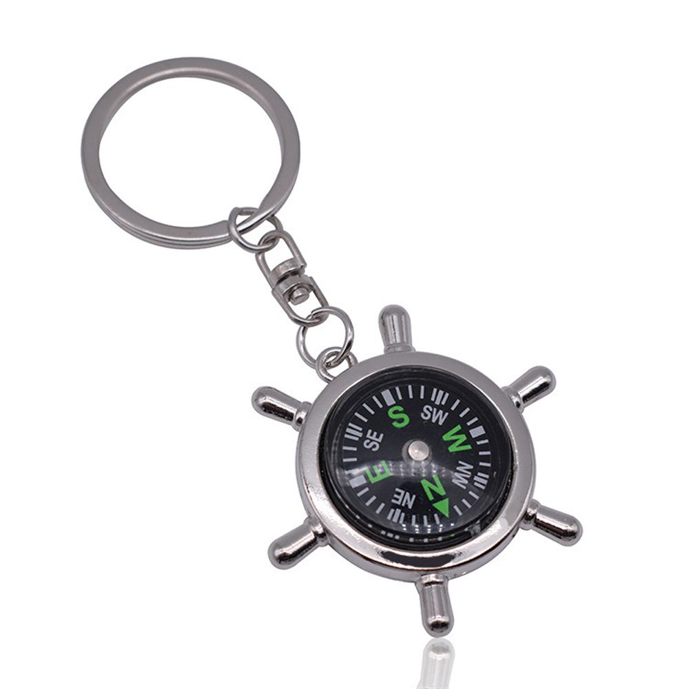 Keyring Survival Tool Navigator Mini Compass Pocket Compass Keychain Emergency Wild Compass