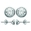 [L7891] - Silver Earrings 'Unique' Silver-white (rhodium-plated) - 5 Mm