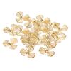 20pcs Metal Flower Shape Slices DIY Charms Pendant Making Accessories Golden