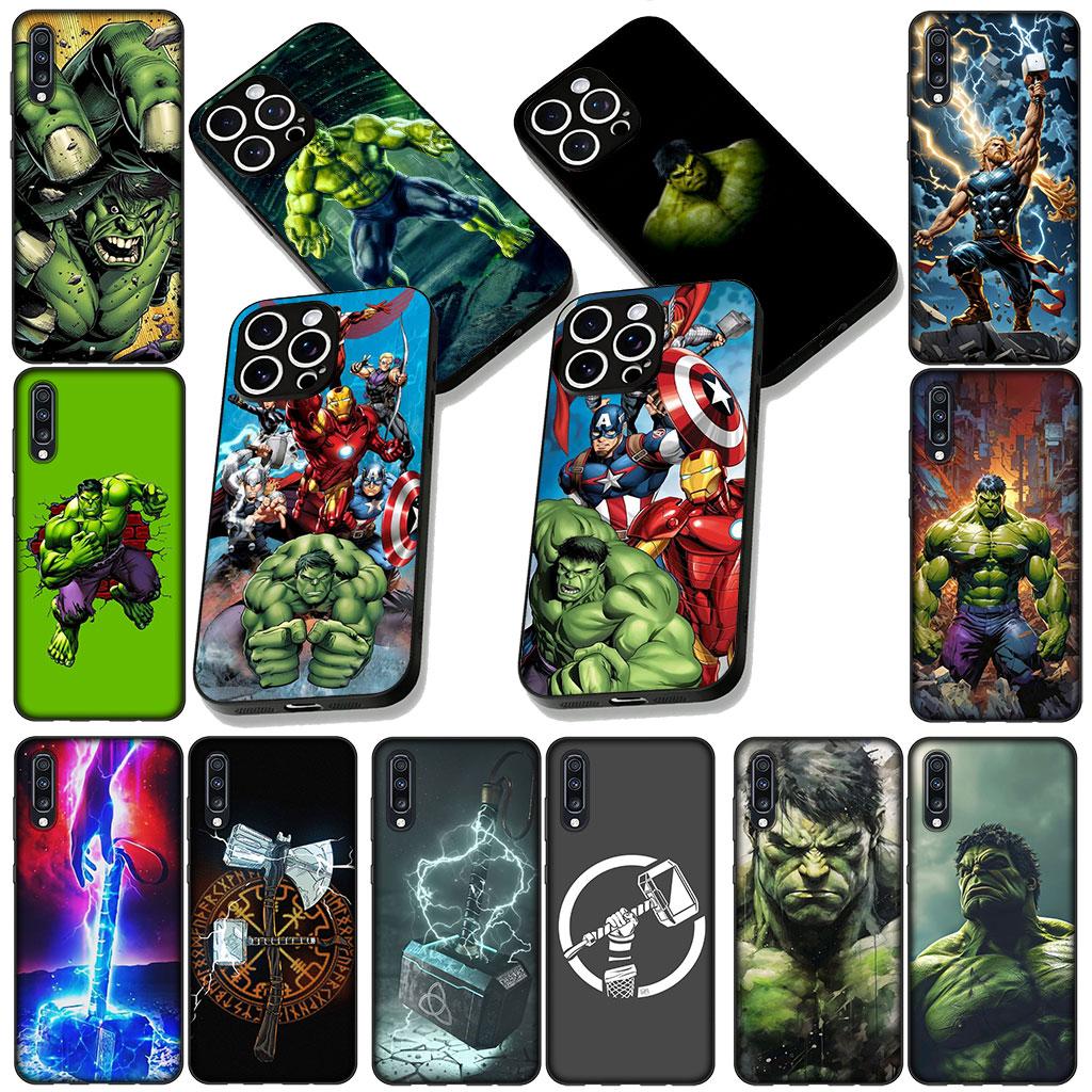 Cover for Samsung Galaxy A05 A06 A14 A50 A51 A52 A12 A13 A17 A70 A07 A25 A26 A56 A23 M53 Case Thor Odinson Hammer Marvels Hulk