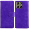 For Motorola Moto G15 4G Case Solid Color Leather Wallet Phone Cover