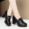 High Heels for Women, Deep Mouth Single Shoes Are Comfortable, Thick-soled Waterproof Table Thick-heeled Women's Shoes
