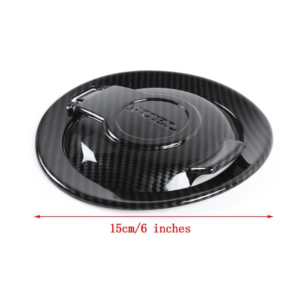ABS Carbon Fiber Fuel Tank Cover Door Gas Filler Cap Fit For Challenger 2009+