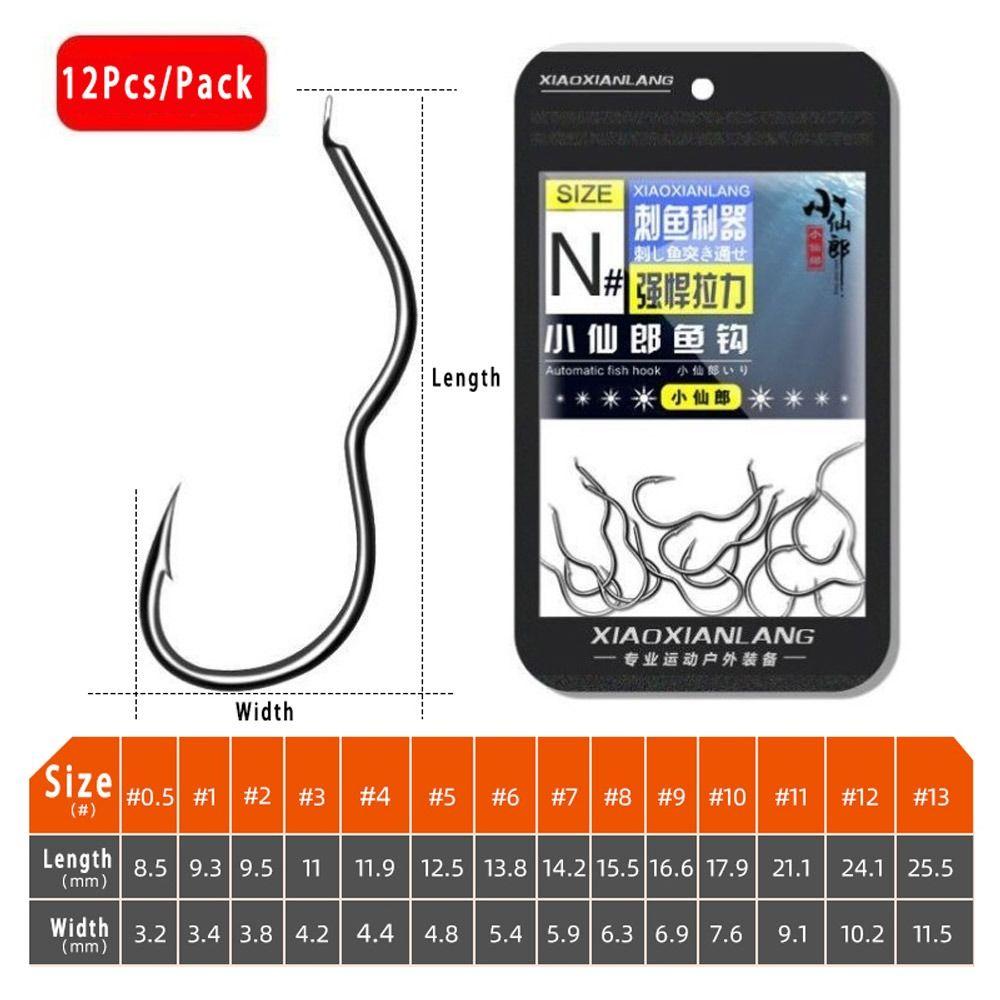 Рыболовный крючок из высокоуглеродистой стали, острые рыболовные снасти с колючками, автоматический флип-крючок для карпа