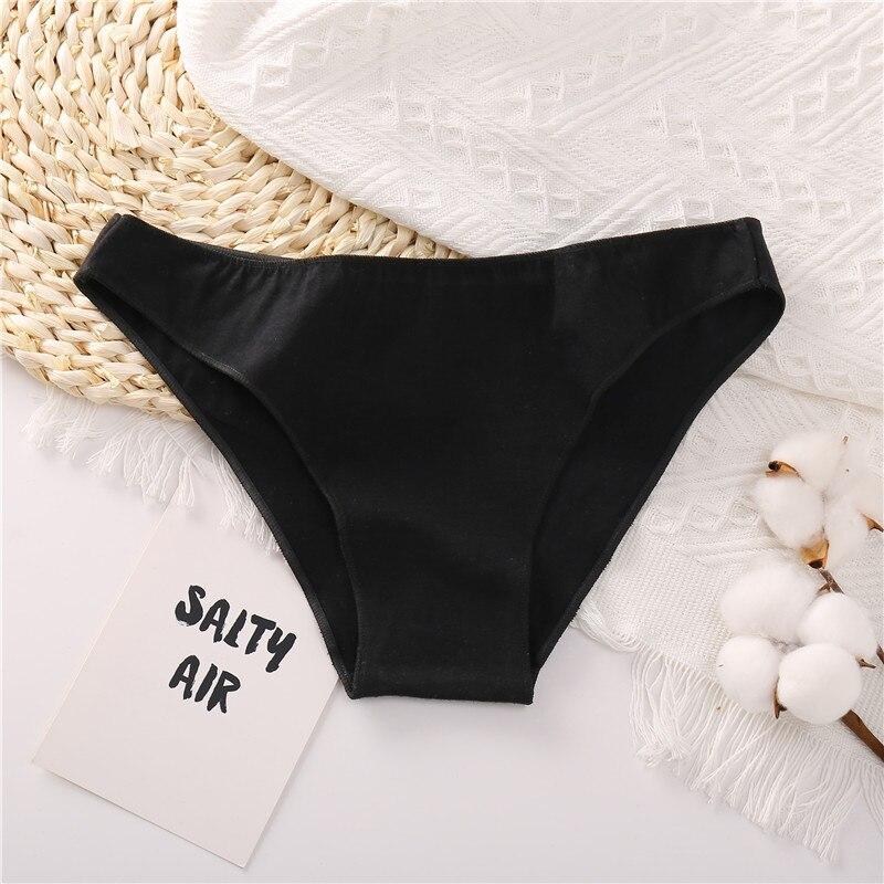 FINETOO Женское хлопковое нижнее белье M-XXL, женские трусы-бикини, Femme, 7 цветов, дышащее нижнее белье, нижнее белье