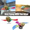 Simulation Flying Bird Car Ornament, Waving Wings Wind Motion Decor, Cute Companion Bird for Motorcycle & Car Dashboard