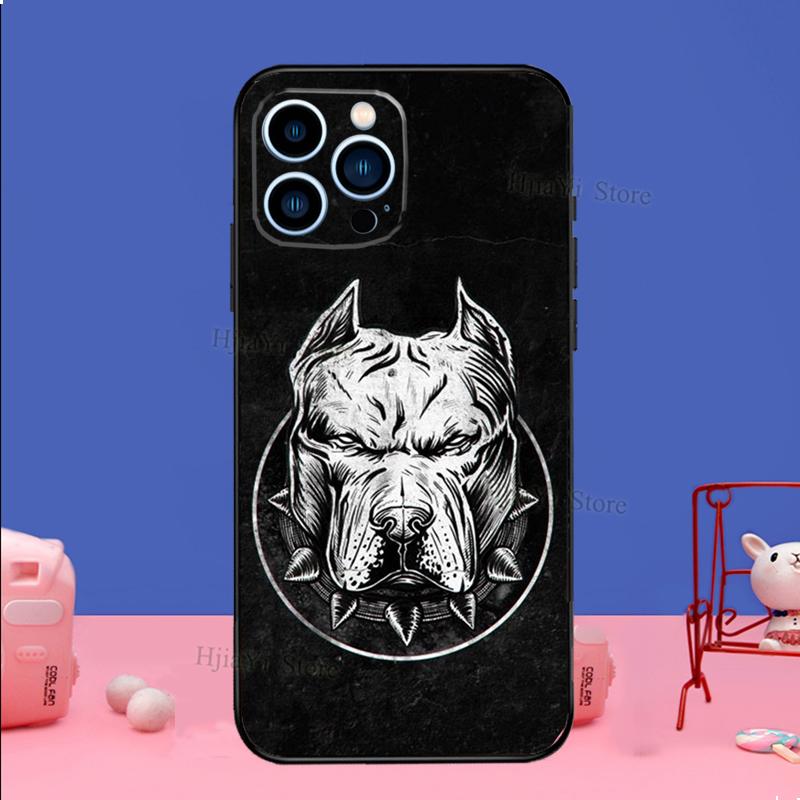 Чехол для телефона с милой собакой Pitbull для iPhone Samsung Galaxy Redmi Xiaomi Oppo OnePlus Note SA 7 8 9 10 11 12 13 14 20 21 22 23 53 54 Pro Max Plus Ultra