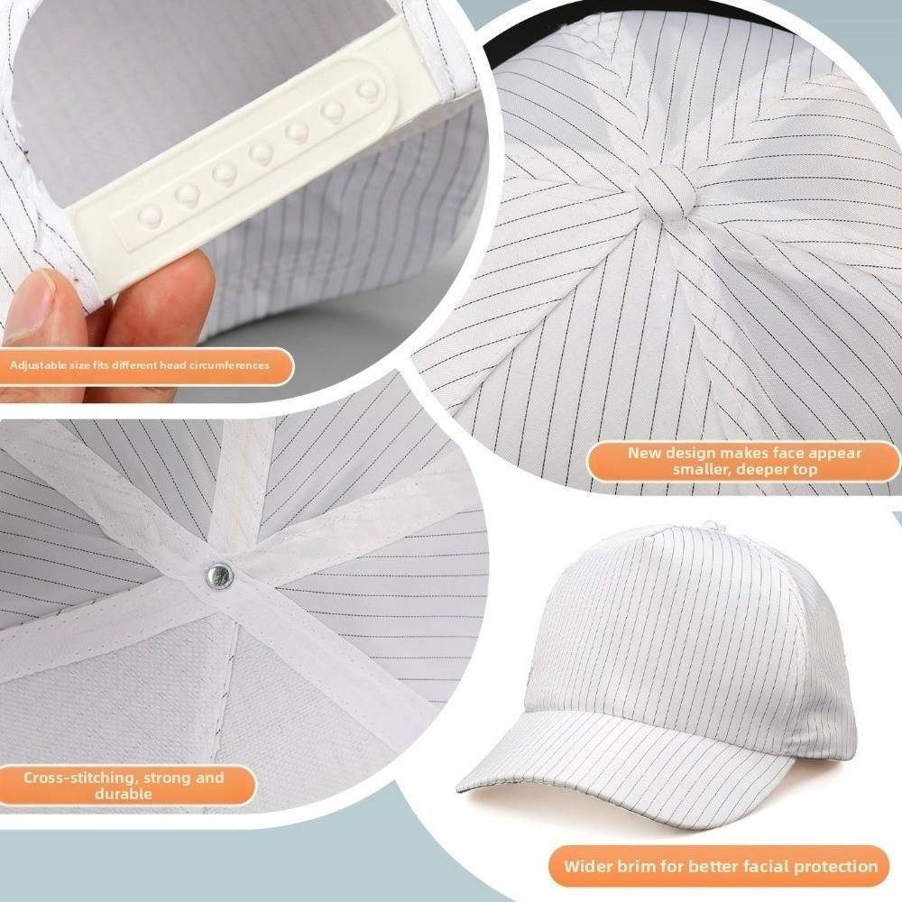 Anti Static Work Hat Top Mesh Duckbill Hat Hygienic Dust Proof Hat Canteen Catering