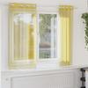 VidaXL Voile Curtains with Eyelets 2 Pcs Yellow, Net Curtain, Sheer Curtain, Window Voile, Treatment of 4102132