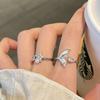 Циркон капля масла рыбий хвост капля воды открытое кольцо нишевое легкая роскошь высокое чувство кольцо на указательный палец универсальный простой дизайн ювелирные изделия