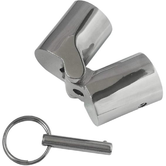 316SS Marine Grade Boat Handrail Fitting -Boat Pipe Connector,Folding Swivel Coupling Tube Joint Connector for 1" (25MM) O.D.Tube/Pipe