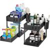 Pullable Double-Layer Storage Rack, Kitchen Sink Disassembly And Storage Countertop, Spice Rack, Seasoning Storage Rack