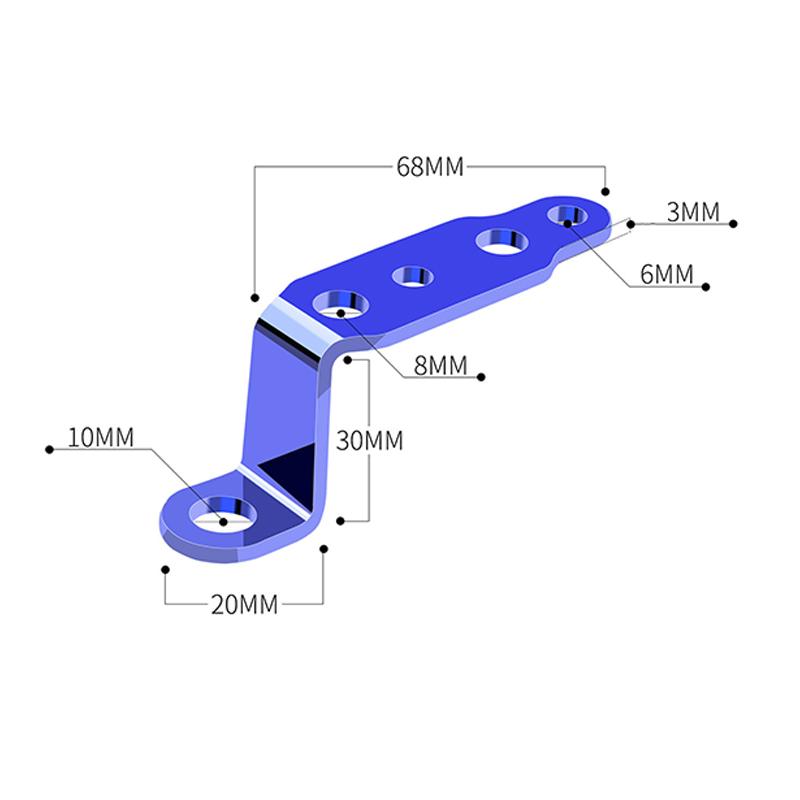 Кронштейн для светодиодной фары мотоцикла, кронштейн для лампы зеркала заднего вида, кронштейн-зажим для удлинения прожектора, многофункциональные аксессуары для мотоцикла