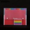 1PC Compartment Mini Rainbow Organ Bag Multi-layer Folder Data File Bill Buckle File Bag