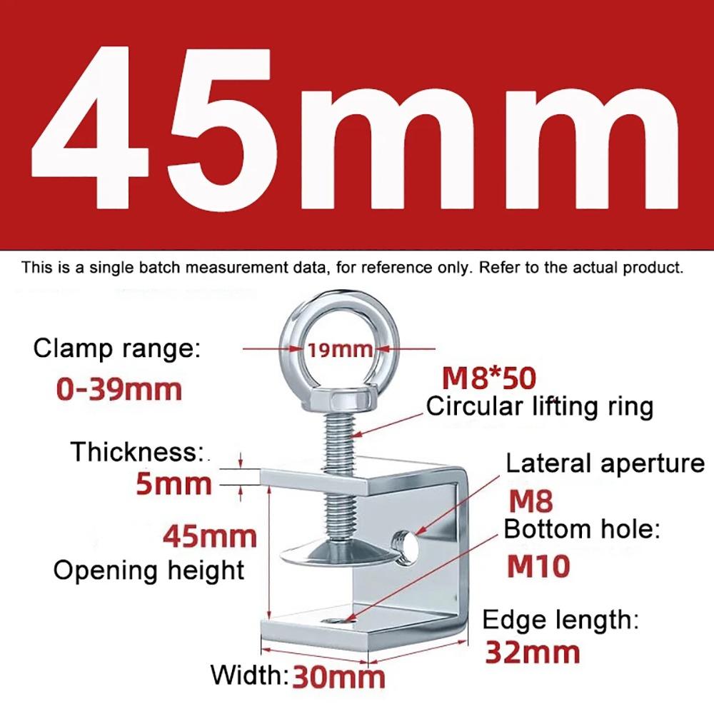 1Pcs Open Height 20-130MM C-Type Clip Multiple Head Shapes Clamping Device New U Clamp