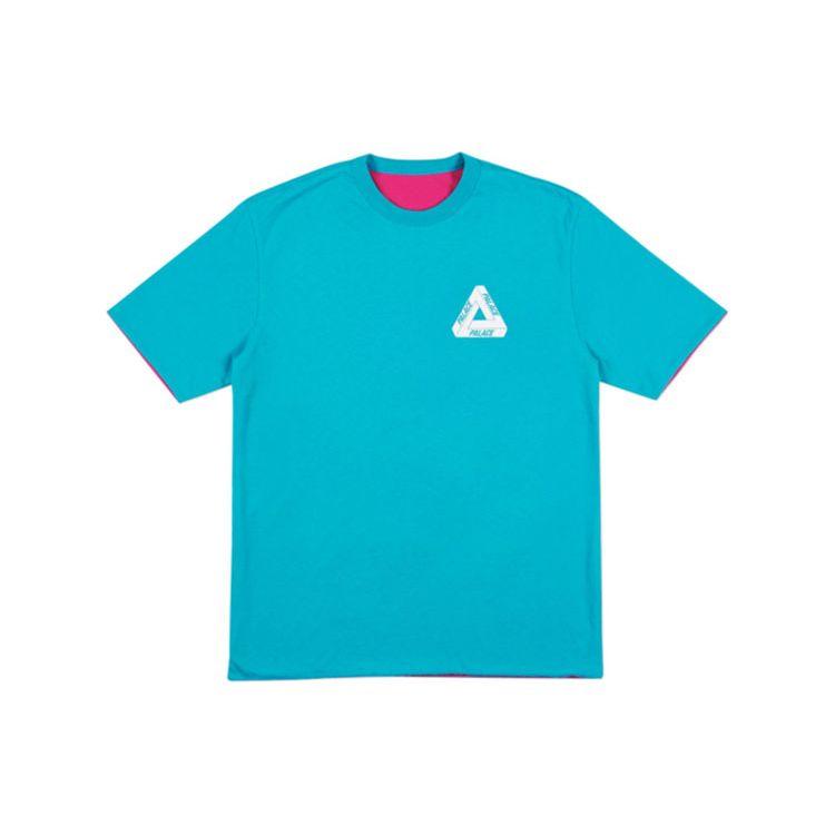 Palace Футболка Reverso, темно-бирюзовый/пурпурный топы унисекс P14ES064