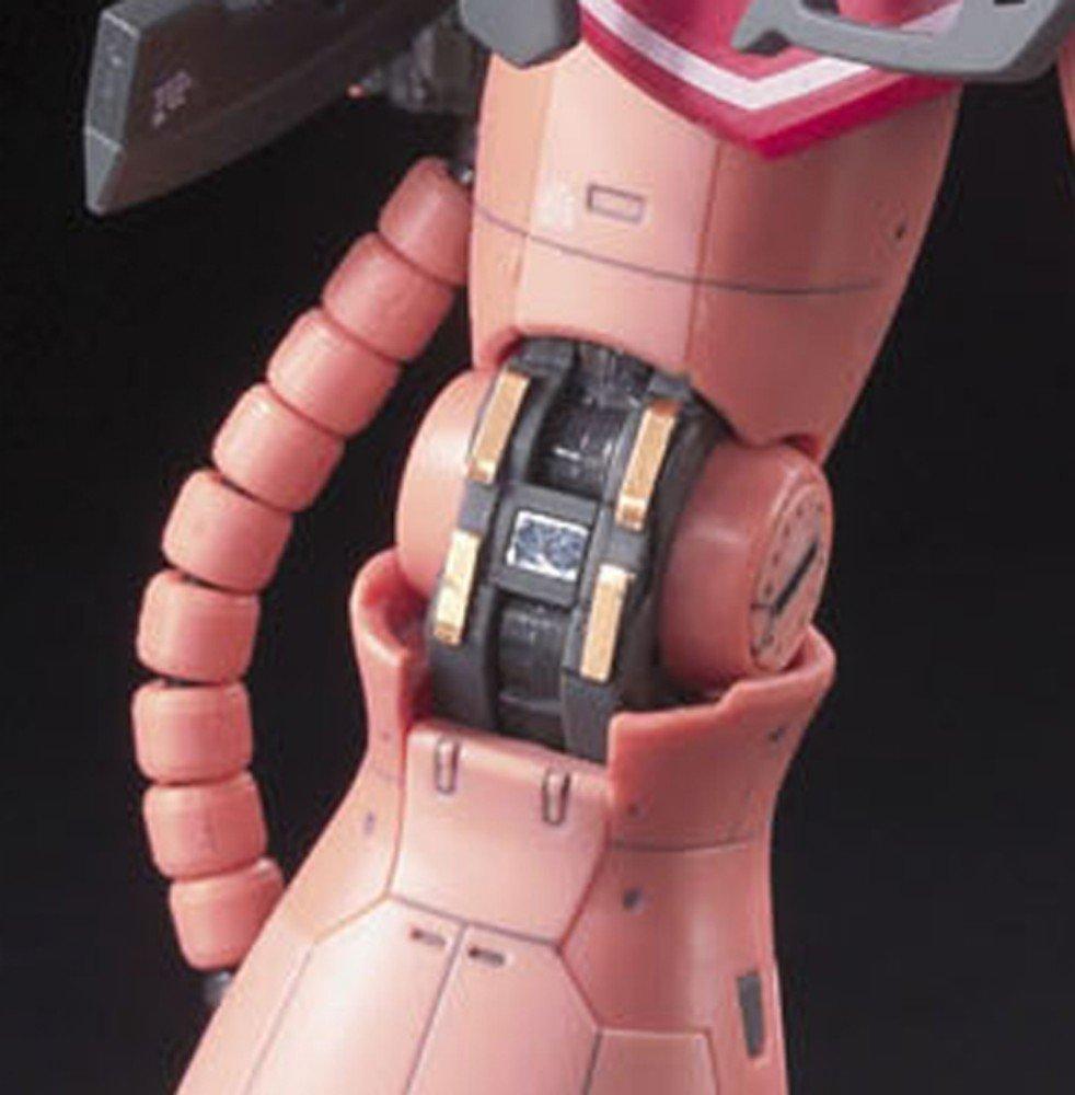 Пластиковая модель мобильного костюма RG Gundam Zaku MS-06S Char's 1/144 с цветовой кодировкой