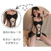 [Najiny] cosplay clothes maid clothes sexy costume sexy all in one lace ladies uniform disguise Popularity Radical (black)
