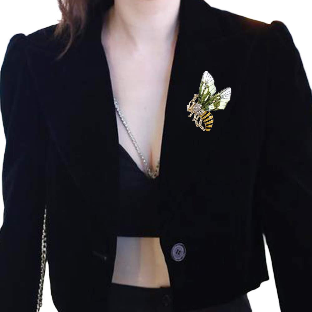 For Women Bee Dragonfly Exquisite Suit Accessories Butterfly Shpae Korean Style Brooch Drip Oil Pin