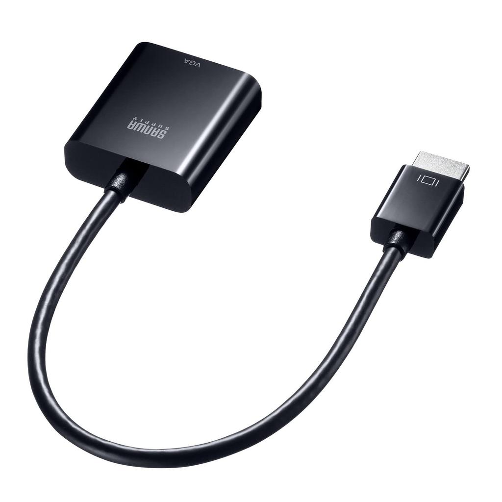 Sanwa Supply HDMI To VGA Adapter A Male To VGA (HDMI Female) AD-HD24VGA