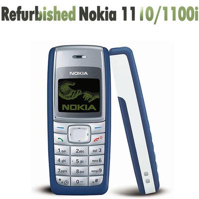 Восстановленный Оригинальный Nokia 1110/1110i Разблокированный GSM 2G Мобильный Телефон с 1 SIM