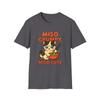 Unisex Softstyle T-Shirt Grumpy Cat with Chopstick Ramen Miso Humor