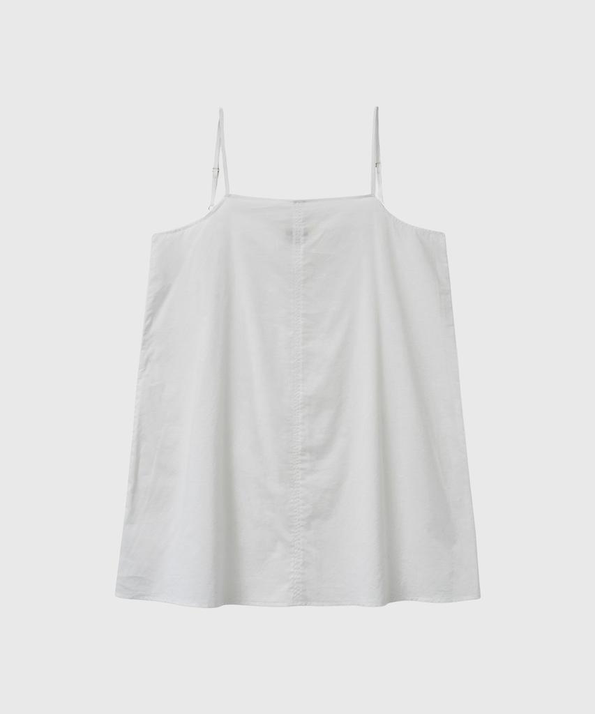 General Idea Cotton Sleeveless Dress [White] / Gf2Lop508