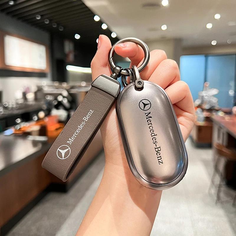 ULA5 Car Remote Key Case Cover Fob for Mercedes Benz A B G R Class GLA GLK W176 W204 W251 W463 Accessories Key Chains