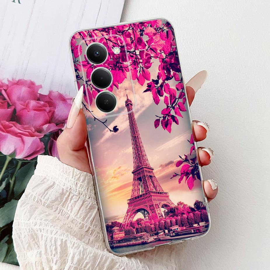 Чехол для Xiaomi Redmi 15 5G Милый Кот Роскошный Расписной Чехол 6.9'' Мягкий Тонкий Чехол для Телефона Для Xiaomi Redmi 15 Redmi15 4G Fundas Coque