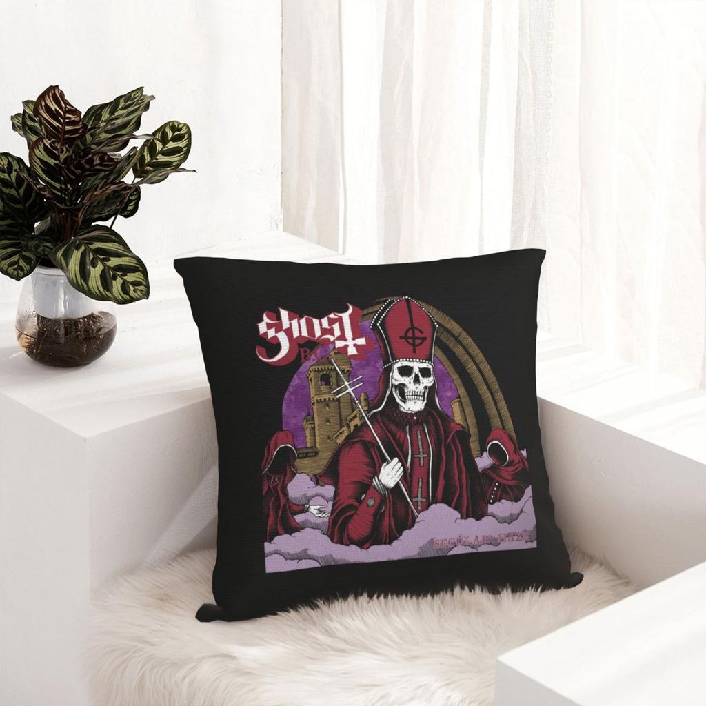 Rock Band Ghost BC Квадратная наволочка Чехол для подушки Наволочка Декоративная наволочка для дома Спальни Автомобиля