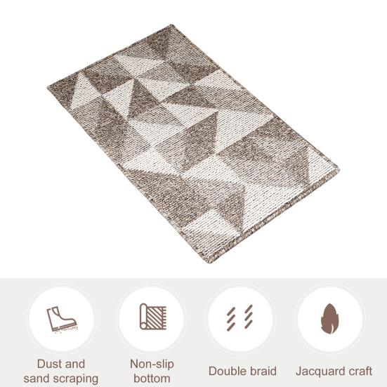 Коврик для пола Низкий профиль Геометрический Впитывающий Влагу Коврик для двери Пылезащитный Противоскользящий Улучшенный